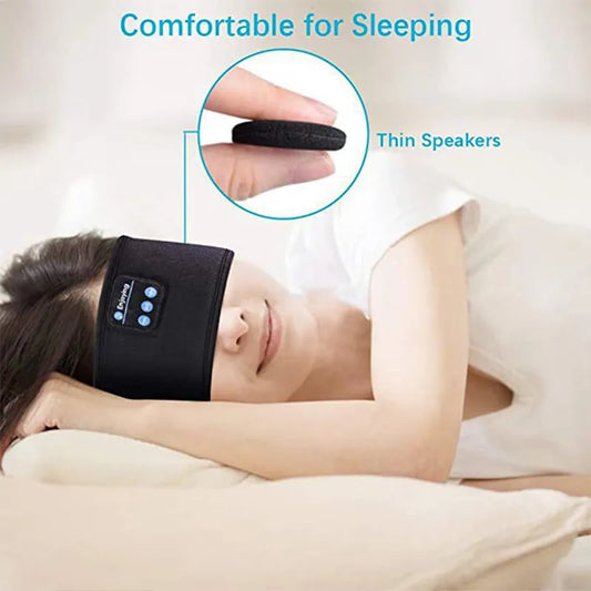 Bluetooth Wireless Headphones Sleep Eye Mask Headset Soft Elastic Comfortable Sports Headband Bluetooth Music Earphone